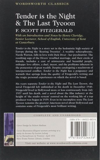 Tender Is The Night And The Last Tycoon - фото 2