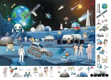 Книга-картонка. Великий віммельбух. Космос - фото 2