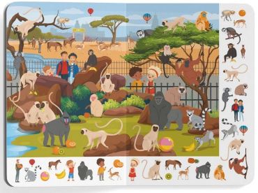 Книга-картонка. Великий віммельбух. Зоопарк - фото 4