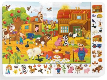 Книга-картонка. Великий віммельбух. Ферма - фото 3