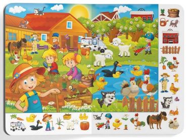 Книга-картонка. Великий віммельбух. Ферма - фото 4