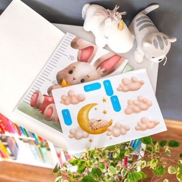 Зростомір та наліпки в дитячу кімнату. Для дівчаток - фото 9