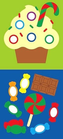 Мозаїка з наліпок. Ялинка. Форма - фото 2