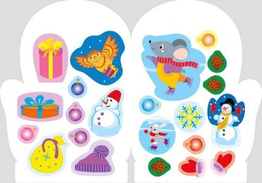 Чарівна зима з наліпками. Мишка - фото 3