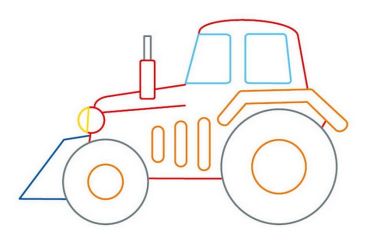 Розмальовка з підказкою. Великі машини - фото 2