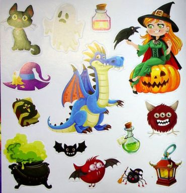 Відьмочки. Панорамка з наліпками - фото 3