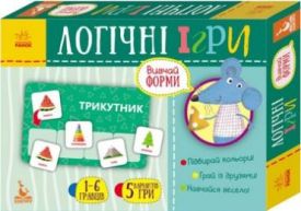 КЕНГУРУ Логічні ігри. 2+ Вивчай форми. 24 картки (Укр)