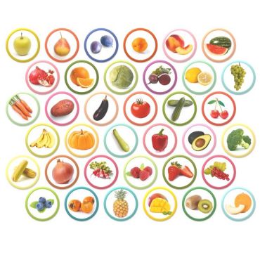 Набір магнітів Монтессорі. Овочі, фрукти і ягоди - фото 4