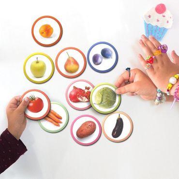 Набір магнітів Монтессорі. Овочі, фрукти і ягоди - фото 6