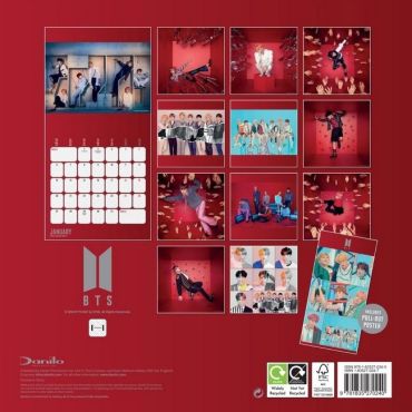 Календар BTS 2025 Calendar (Square Wall Calendar) - фото 3
