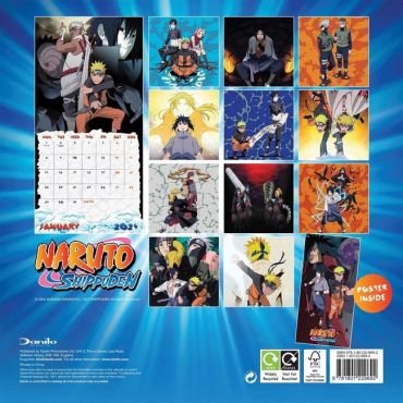 Календар Naruto 2024 (Square Wall Calendar, Poster Inside ) - фото 2