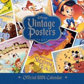 Календар Disney Vintage Movie 2024 (Square Wall Calendar, Poster Inside)