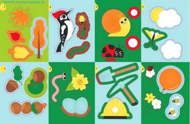 Ліс. Аплікації наліпками - фото 4