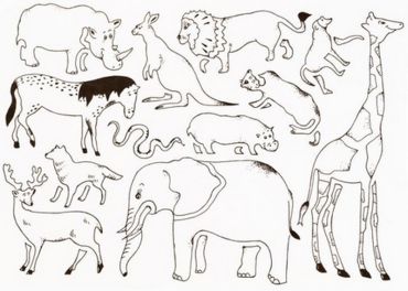 трафарет 9820 САФАРИ 31см*20см KIN - фото 2