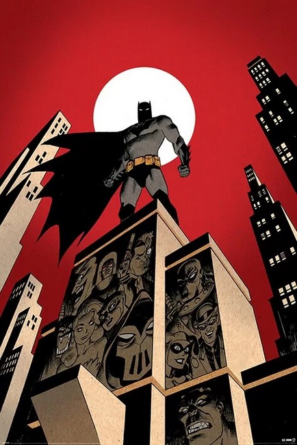 Batman Villain Skyline (Poster)
