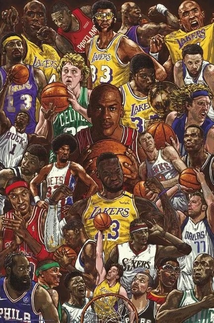 Basketball Superstars (Poster)