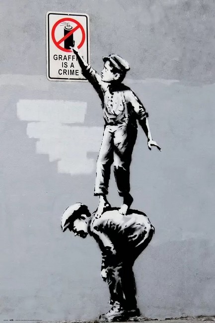 Banksy - Grafitti Is A Crime (Poster)