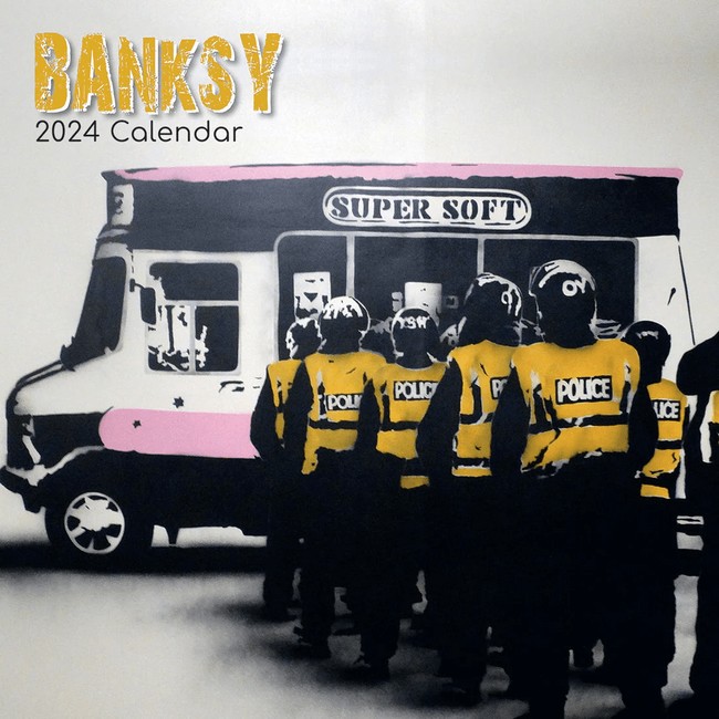 
Календар Banksy 2024 (16 Months Square Wall Calendar, Poster Inside)