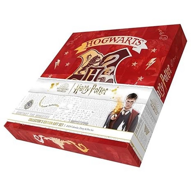 
Календар Harry Potter 2024 Collectors Gift Box Set (Square Wall Calendar, A5 Diary & Pen)
